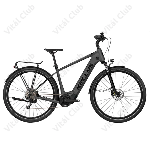 Kellys E-Carson 30 Grey Ebike trekking férfi Panasonic motor 9 fokozatú CUES váltó, L