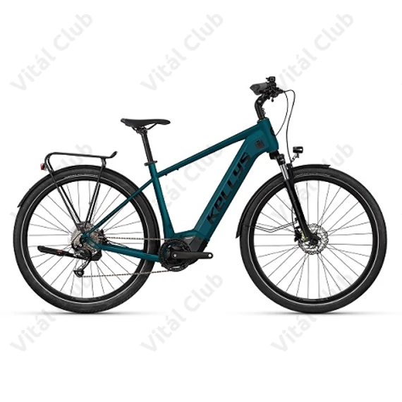Kellys E-Carson 30 Magic Blue Ebike trekking 95Nm-es Panasonic motor 725Wh akku 9 fokozatú Shimano Cues váltó XL