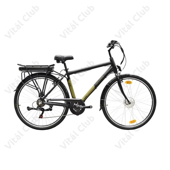 Neuzer E-Trek ebike/pedelec aluvázas férfi 6seb, 28"-as kerék, 36V/250W motor, 11Ah Li-ion akku, fekete/bronz 19"