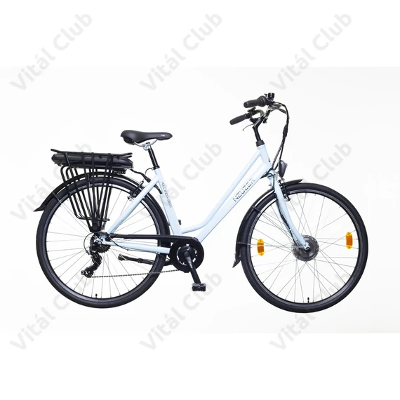 Neuzer Hollandia Basic városi Ebike/Pedelec 7 fokozatú váltó, MXUS motor, babyblue 19"