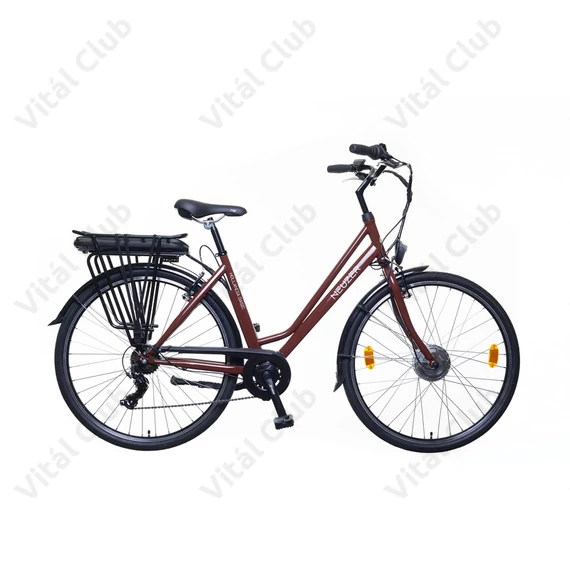 Neuzer Hollandia Basic városi Ebike/Pedelec 7 fokozatú váltó, MXUS motor, barna 19"