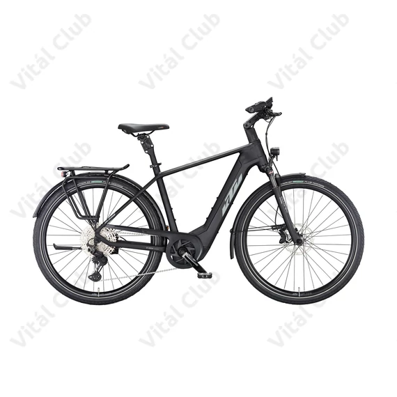 KTM Macina Style 720 elektromos kerékpár Bosch Performance Line CX 11 fokozatú Deore XT váltó matt fekete 56cm