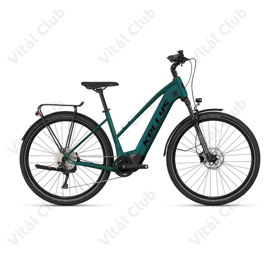 Kellys E-Cristy 70 Magic Green női trekking Ebike, Panasonic 95Nm/725Wh meghajtás, 10 fok. CUES váltó, M
