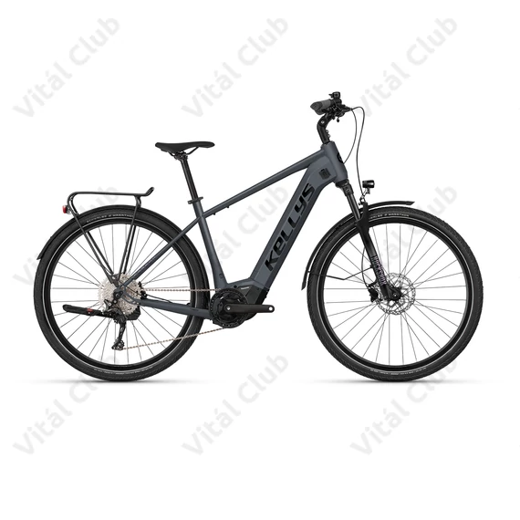 Kellys E-Carson 70 Graphite Borealis férfi trekking Ebike, Panasonic 95Nm/820Wh meghajtás, 11 fok. Deore XT váltó, M