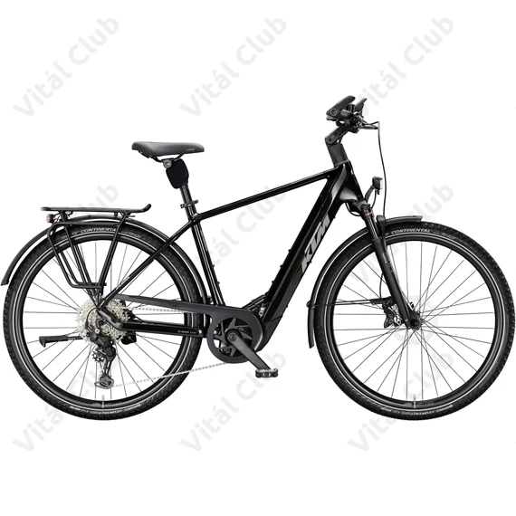 KTM Macina Style 830 férfi trekking Ebike/pedelec kerékpár Bosch Performance Line CX 100Nm/800Wh, 10 fokozatú CUES váltó, diamond black, 51cm