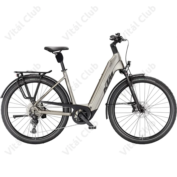 KTM Macina Style 830 női trekking Ebike/pedelec kerékpár Bosch Performance Line CX 100Nm/800Wh, 10 fokozatú CUES váltó, diamond black, mono vázas 43cm