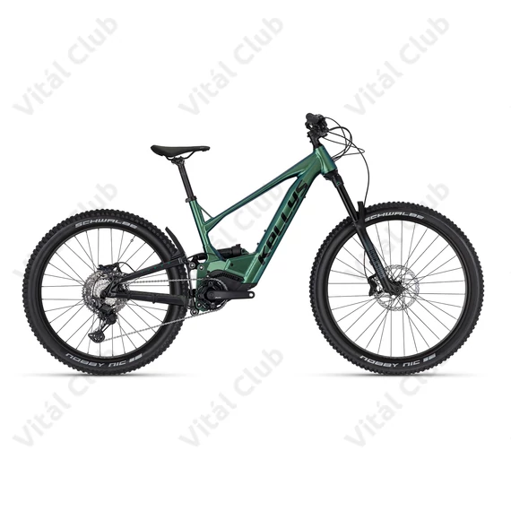 Kellys Theos R50 LTD Magic Green 29/27,5" összteleszkópos MTB Ebike 9 fokozatú CUES váltó, Panasonic 95Nm/725Wh meghajtás, M