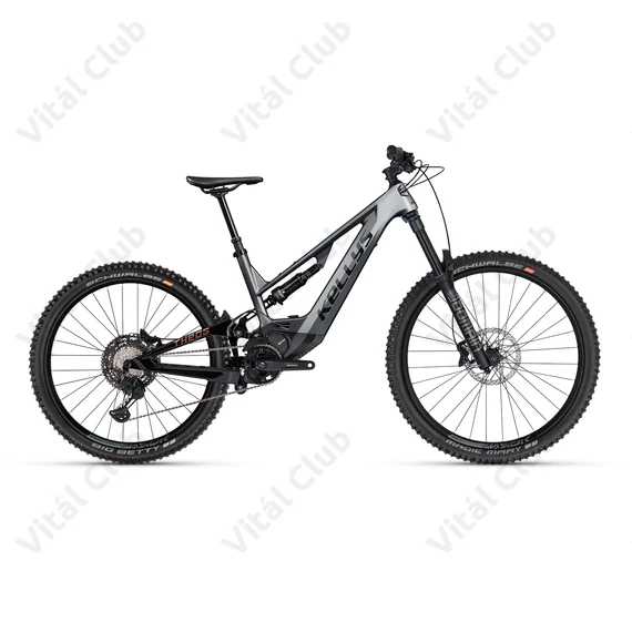 Kellys Theos F60 Anthracite 29/27,5" összteleszkópos MTB Ebike 11 fokozatú Deore XT váltó, Shimano 85Nm/820Wh meghajtás, M