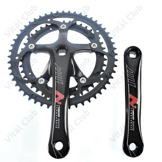 Neco Basic országúti hajtómű alu karok acél lánckerekek 52/42-170 fekete