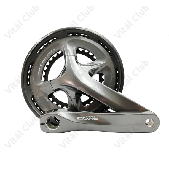 Shimano Claris FC-R2000 országúti hajtómű 50/34-es fogszám, integrált, 170mm-es, láncédővel, fekete