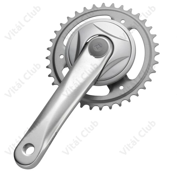 Prowheel négyzetkúpos alu hajtómű 38 fogú lánckerékkel 170mm karral ezüst