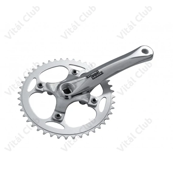 Sturmey Archer FCS750 hagyományos hajtómű 44-es fogszám, 170mm-es, láncvédő nélkül, ezüst