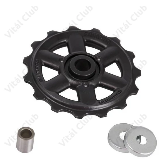 Váltógörgő Shimano Altus alsó 15 fogú, persely nélküli, 7/8 fokozatú váltóhoz