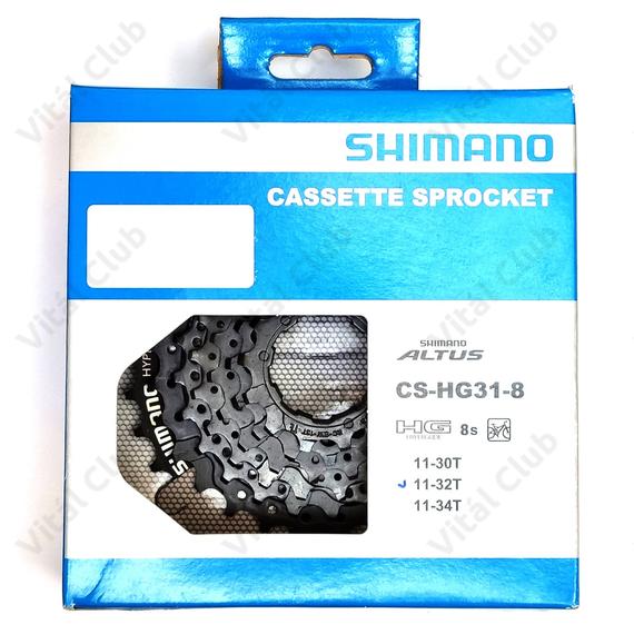 Shimano HG31 8 sebességes fogaskoszorú 11-32-es fogszám, fekete
