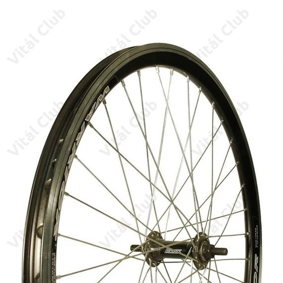 Kerék 24 MTB Első RMX vagy Warrior, duplafalú, alu agyas, fekete