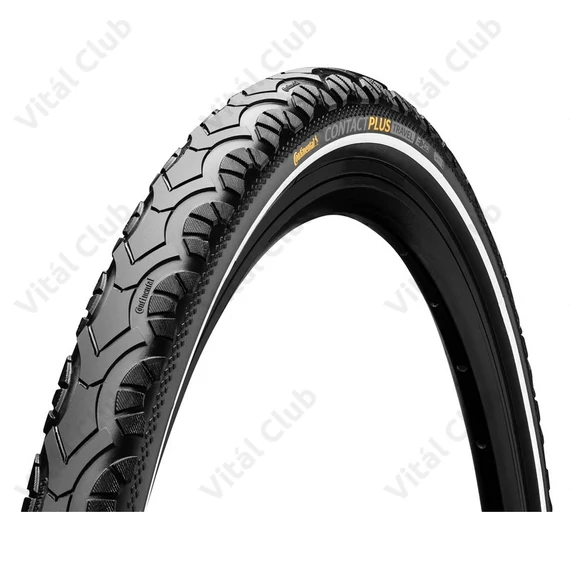 Continental Contact Plus Travel 26x1,75" MTB köpeny fekete, reflexcsíkkal