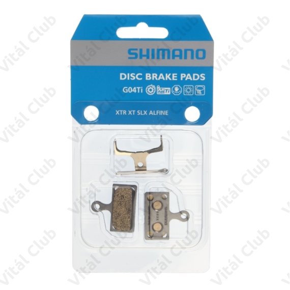 Tárcsafékbetét Shimano G04TI szinterezett BR-M8000/985/785/675/666/S700/cx75/615