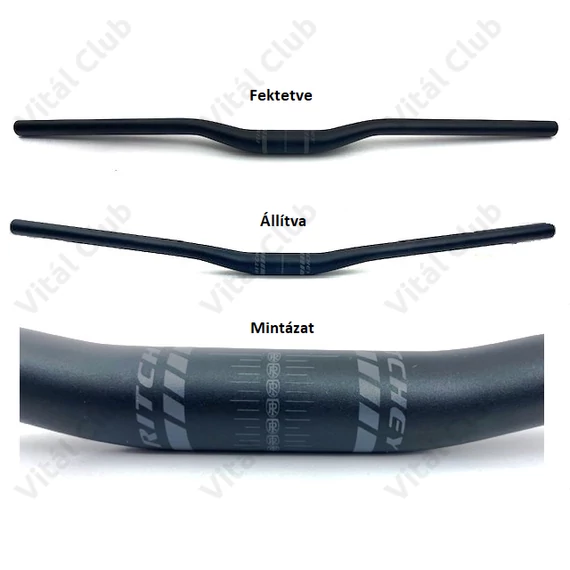 Ritchey Comp Low Rizer hajlított kormány 740mm széles, 20mm emelkedés, 31,8mm-es befogó fekete