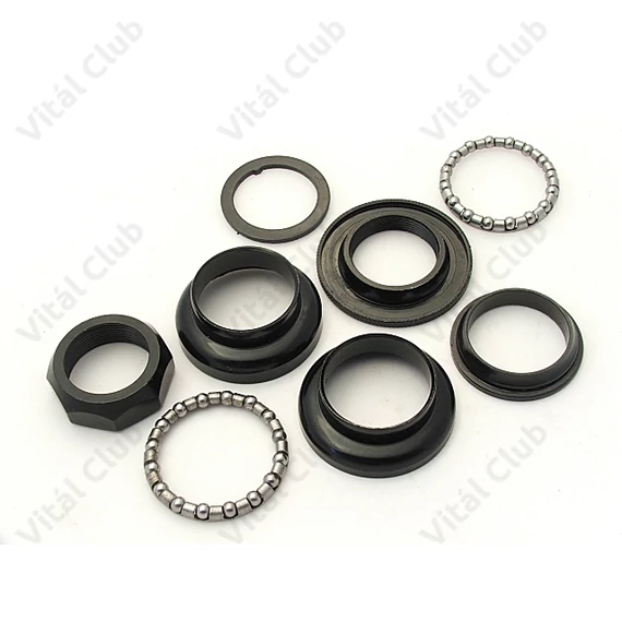 Kormánycsapágy menetes Neuzer 22,2mm acél fekete vagy króm