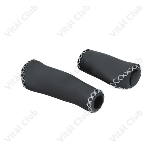 Kellys KLS Hollandgrip ergonómikus markolat agyváltóhoz varrott műbőr fekete 92/135mm