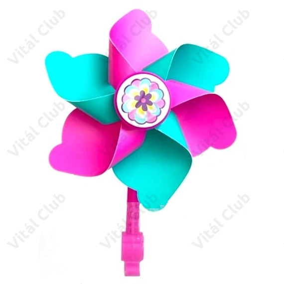 Szélforgó gyerekbiciklire színes