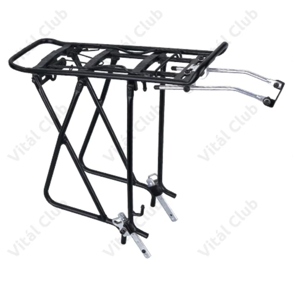 Kerékpár csomagtartó hátsó Extend 24-28" állítható, alumínium, túratáskához is