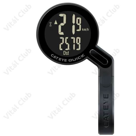 Cateye Quick CC-RS100W kilométeróra 7 funkciós fekete