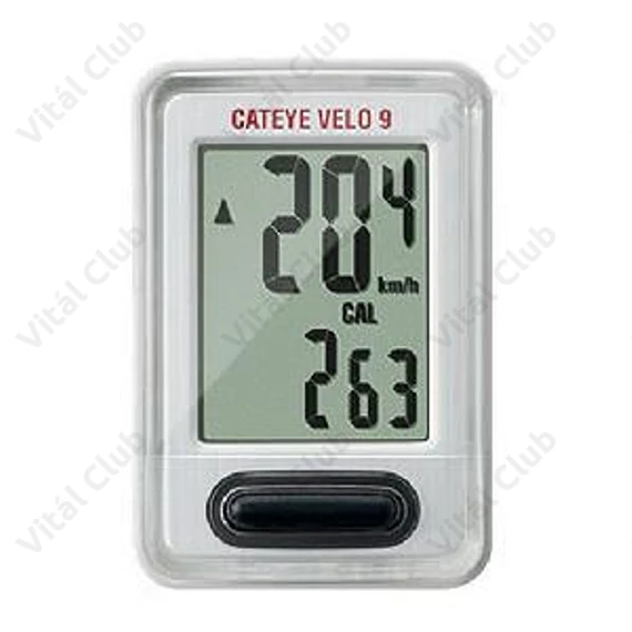 Kilométeróra Cateye Velo 9 CCVL820 9 funkciós fehér