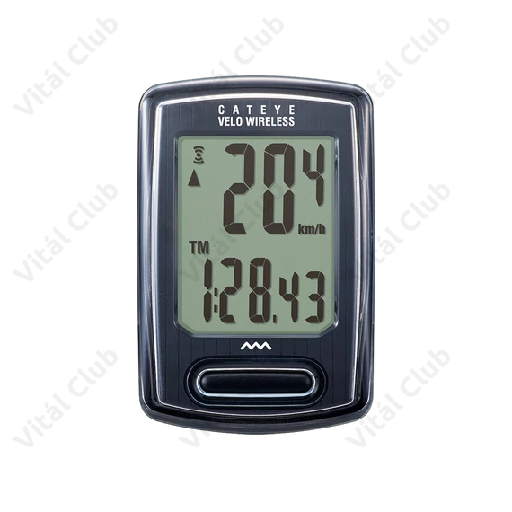 Kilométeróra Cateye Velo Wireless CCVT-230W 8 funkciós, vezeték nélküli, fekete