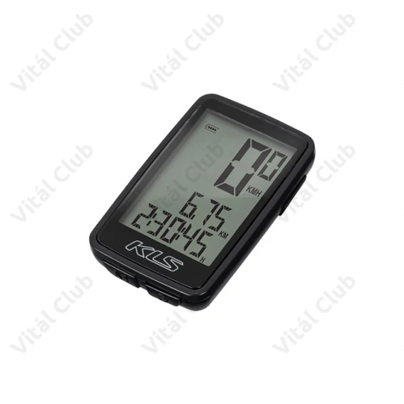 Kellys KLS Contest WL vezeték nélkül kerékpár kilométeróra 10 funkciós, fekete