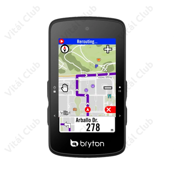 Bryton Rider 750 SE GPS kilométeróra, 90+ funkciós, színes érintő kijelző, hangvezérelt nav, HRM, CAD, SPEED