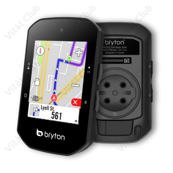 Bryton Rider S500 T GPS kilométeróra, 90+ funkciós, HR, SPEED, CAD, szenzorral