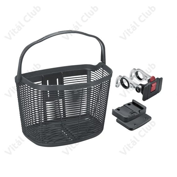 Kellys Load Front első kosár levehető fekete műanyag/fém adapter