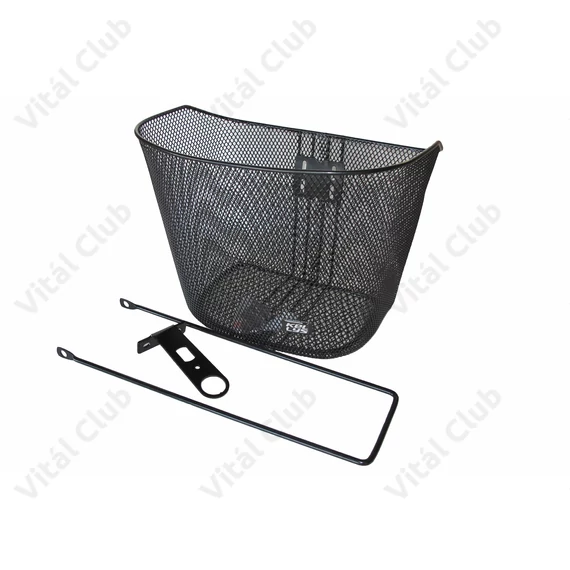 Kellys City első kosár fix rögzítésű, fém, fekete