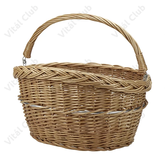 KlickFix Willow első kosár fából, fonott, 7kg-ig terhelhető, tartó nélkül