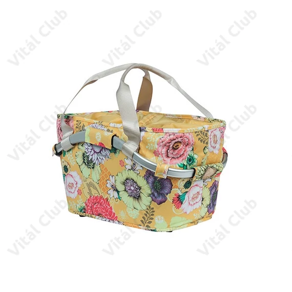 Basil Bloom Field Carry All első kosár kormányra, honey sárga, adapter nélkül, 15L