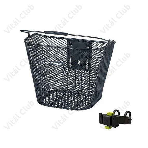 Basil Bremen KF első kosár acél, sűrűszövésű, KlickFix kormány adapterrel