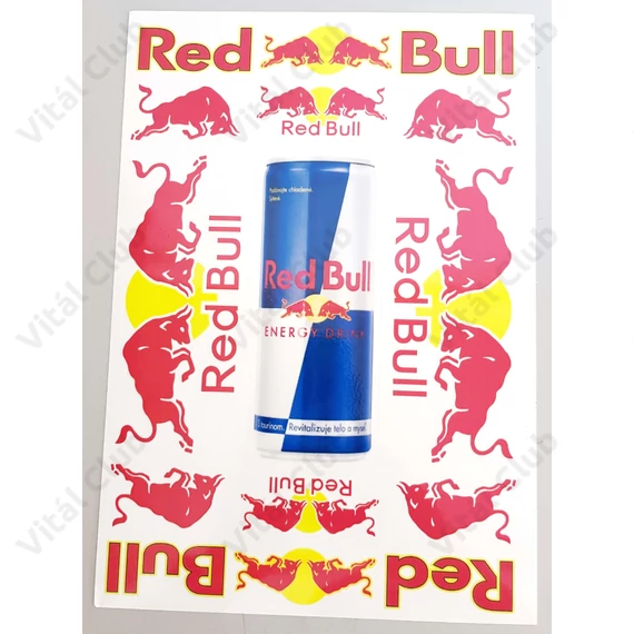 Red Bull matrica garnitúra műgyantás bevonattal 25x17cm