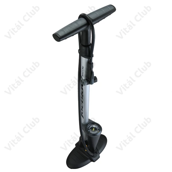 Pumpa műhely Topeak JoeBlow Max HP 11bar nyomás, TwinHead univezális fej, nyomásmérő, ezüst