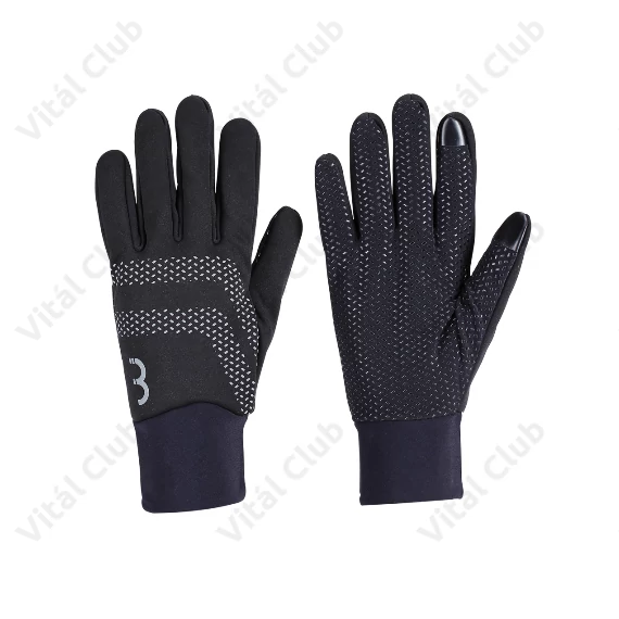 BBB Raceshield BWG-33W kerékpáros kesztyű hosszú újjú, közepesen vastag átmeneti kesztyű, fekete XXL