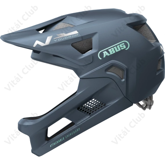 ABUS kerékpáros gyerek sisak YouDrop FF fullface S 48-55 cm midnight blue színben