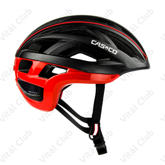 Casco Cuda 2 Strada kerékpáros bukósisak fekete/piros L-es (59-62cm fejkerület)