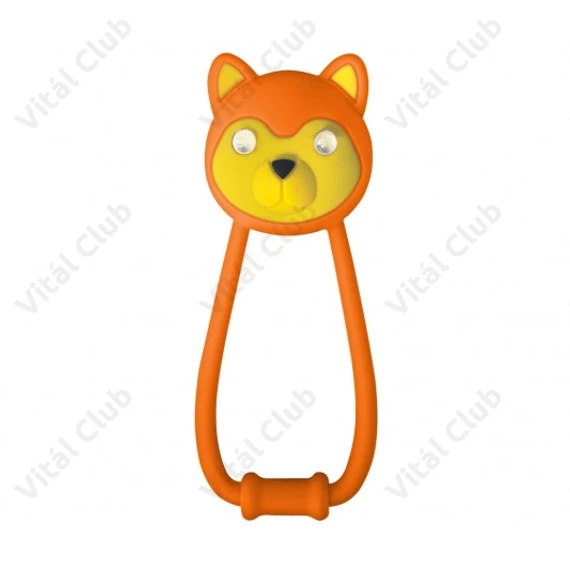 Villogó Kellys Teddy első 2ledes,2funkciós,elemmel narancs