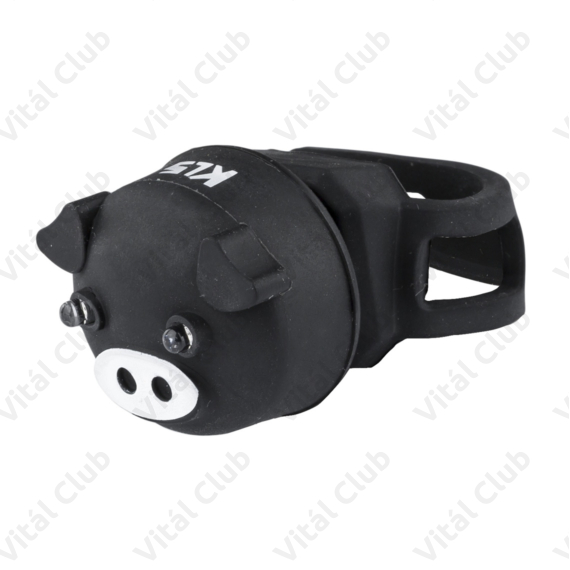 Kellys Piggy hátsó villogó 2 LED-es, 2 funkciós, elemmel, fekete