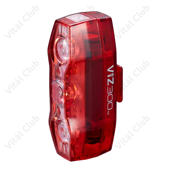 Cateye ViZ300 villogó TL-LD810 tölthető USB-s, 4 funkció, 300 lumen fényerő