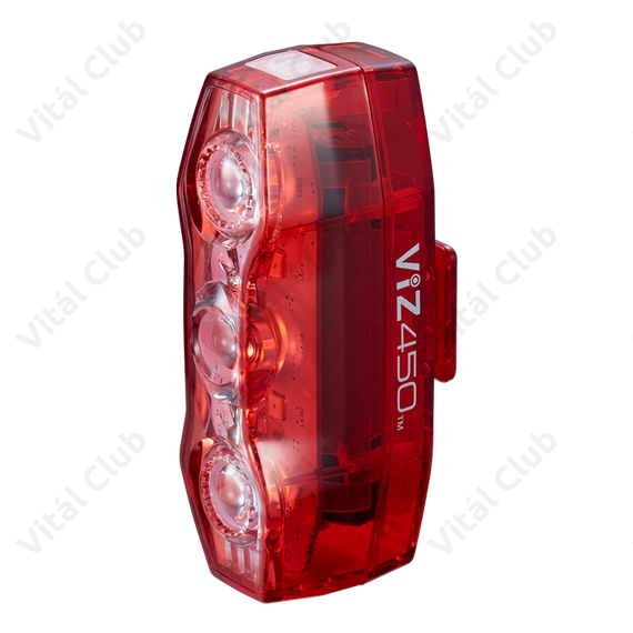 Cateye ViZ450 villogó TL-LD820 tölthető USB-s, 4 funkció, 450 lumen fényerő