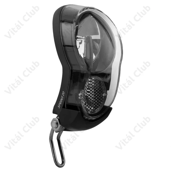 AXA Sprint20 dinamós elsőlámpa, Led-es, 20LUX, 45m-ig világít, állófény, kapcsoló