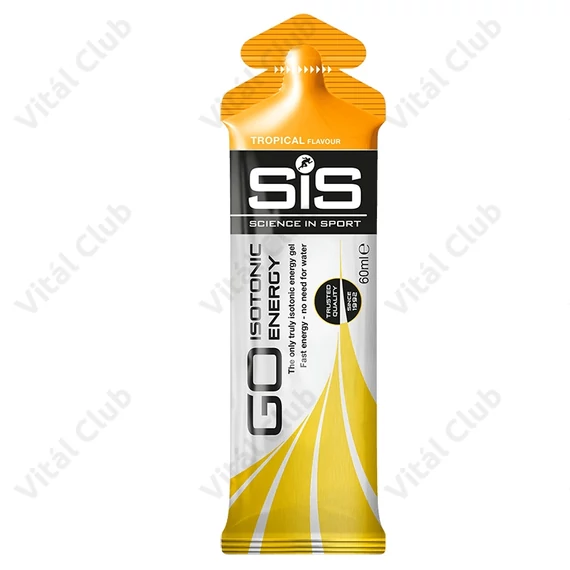 SIS GO izotóniás energia gél, Go Isotonic Energy, 60 ml, trópusi gyümölcs íz