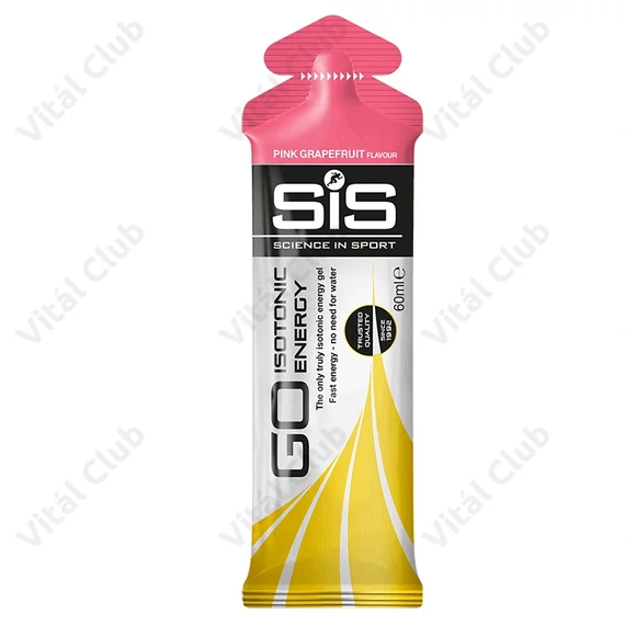 SIS GO izotóniás energia gél, Go Isotonic Energy, 60 ml, pink grapefruit íz