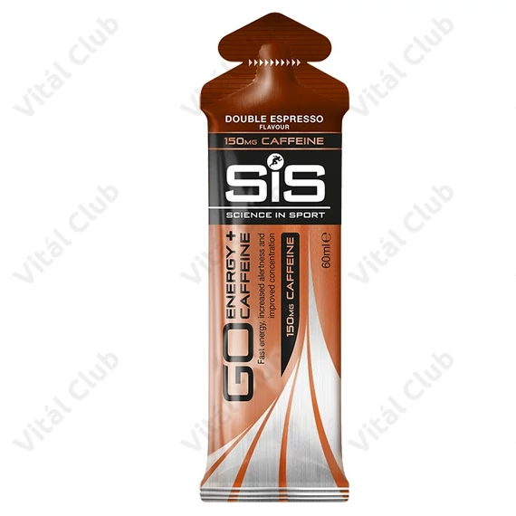 SIS GO energia és koffein gél, Go Energy+Caffeine, 60 ml, 150 mg koffein, Dupla eszpresszó íz